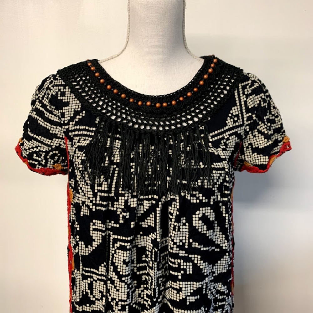 Floreat Anthro Southwest Embroidered Shift Dress - Picture 2 of 8